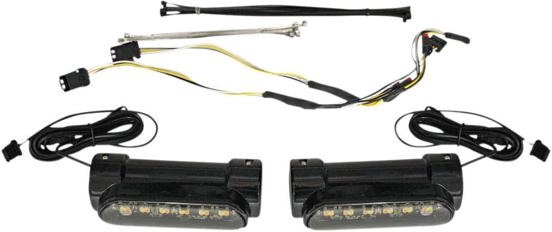 CUSTOM DYNAMICS Engine Guard Light - Black - FLH CD-CB-AW-BCM-B