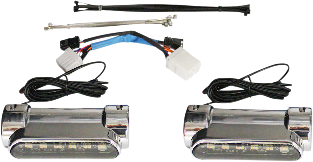 CUSTOM DYNAMICS Engine Guard Light - Chrome - '97-'13 FLH CD-CB-AW-HD-C