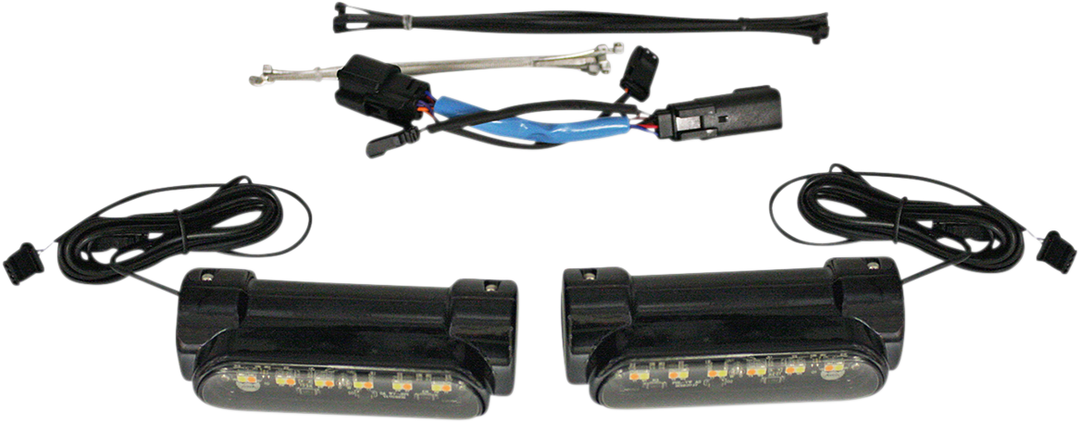 CUSTOM DYNAMICS Engine Guard Light - Black - '10-'13 FLHX CD-CB-AW-SS6-B