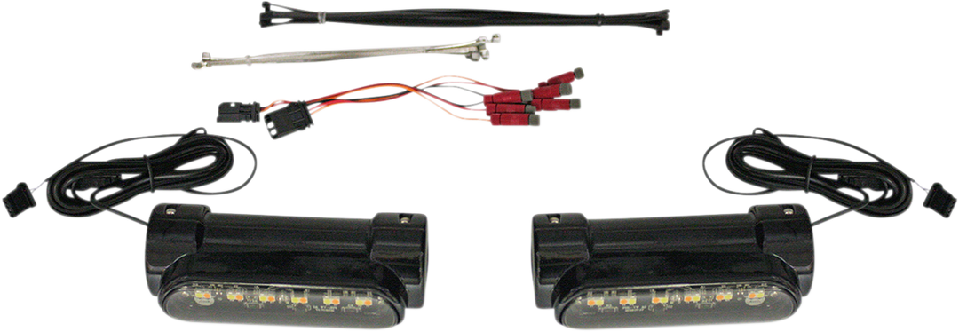 CUSTOM DYNAMICS Engine Guard Light - Black - Universal CD-CB-AW-UNV-B