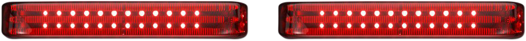 CUSTOM DYNAMICS Saddlebag LED Lights - Sequential - Black/Red PB-SBSEQ-SS6-BR