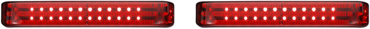 CUSTOM DYNAMICS Saddlebag LED Lights - Sequential - Black/Red PB-SBSEQ-SS6-BR