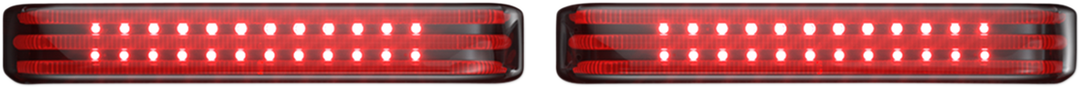 CUSTOM DYNAMICS Saddlebag LED Lights - Sequential - Black/Smoke PB-SBSEQ-SS6-BS