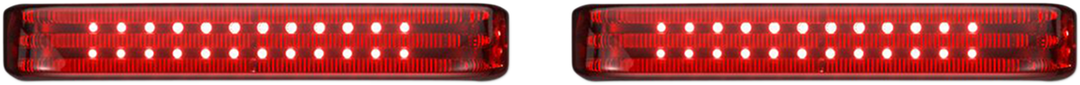 CUSTOM DYNAMICS Saddlebag LED Lights - Sequential - Chrome/Red PB-SBSEQ-SS6-CR