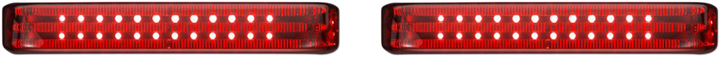 CUSTOM DYNAMICS Saddlebag LED Lights - Sequential - Chrome/Red PB-SBSEQ-SS6-CR