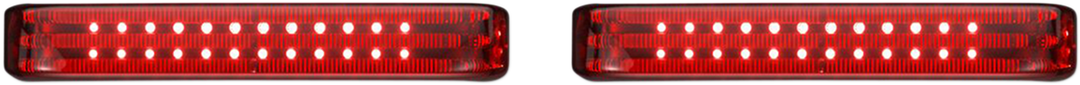 CUSTOM DYNAMICS Saddlebag LED Lights - Sequential - Black/Red PB-SBSEQ-SS8-BR