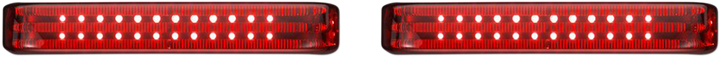 CUSTOM DYNAMICS Saddlebag LED Lights - Sequential - Black/Red PB-SBSEQ-SS8-BR