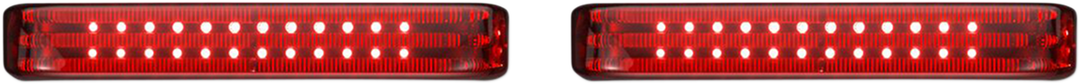 CUSTOM DYNAMICS Saddlebag LED Lights - Sequential - Chrome/Red PB-SBSEQ-SS8-CR