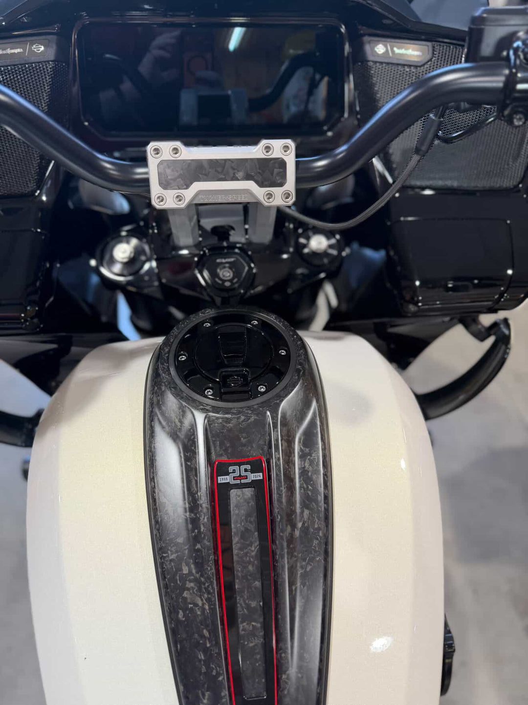 Tucker Speed 8" Pullback Handlebar Risers - Forged Carbon Inlay