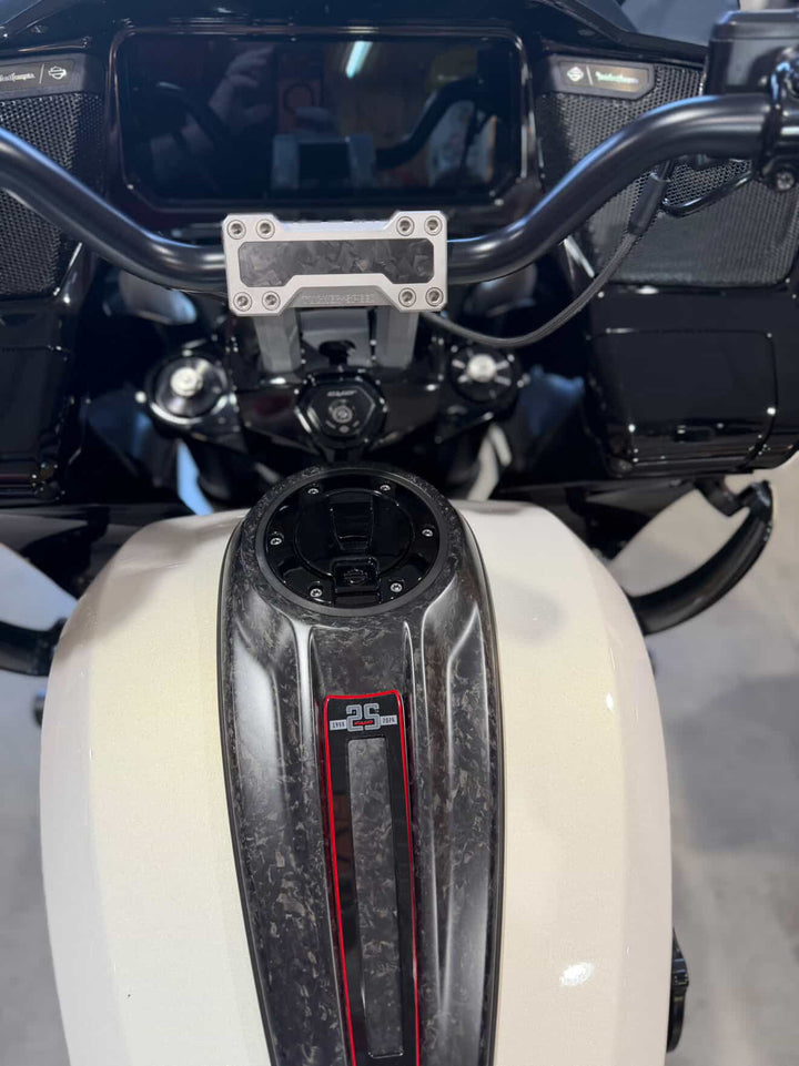 Tucker Speed 8" Pullback Handlebar Risers - Forged Carbon Inlay