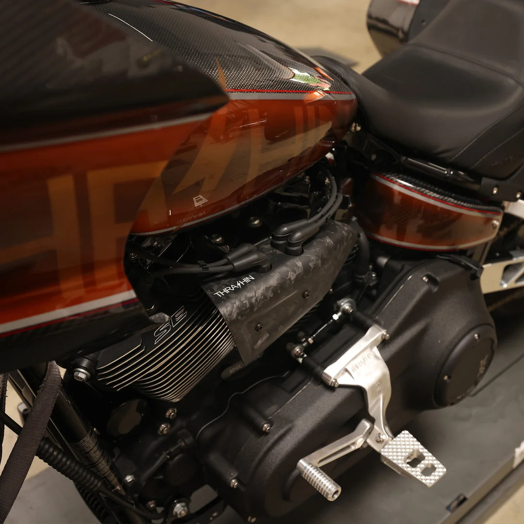 THRASHIN SUPPLY Air Scoop | Milwaukee Eight Engine - Matte Forged Carbon