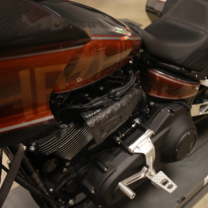 THRASHIN SUPPLY Air Scoop | Milwaukee Eight Engine - Matte Forged Carbon