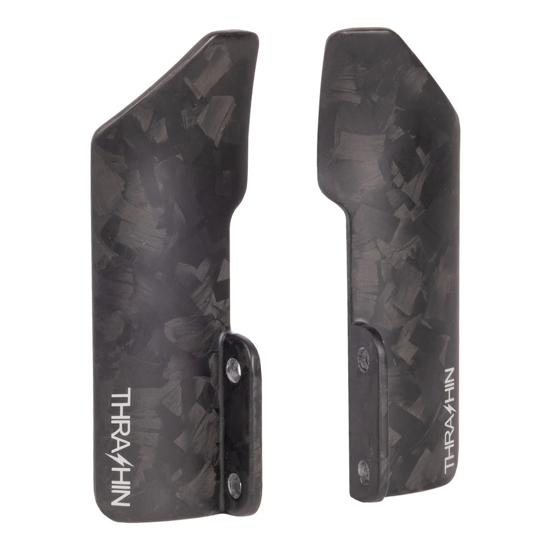 Thrashin Supply Inverted Bagger Fork Guard - Matte Forged Carbon