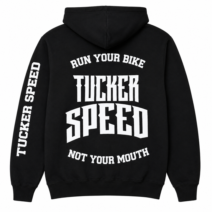 Tucker Speed Run Your Bike Pullover Hoodie - Black