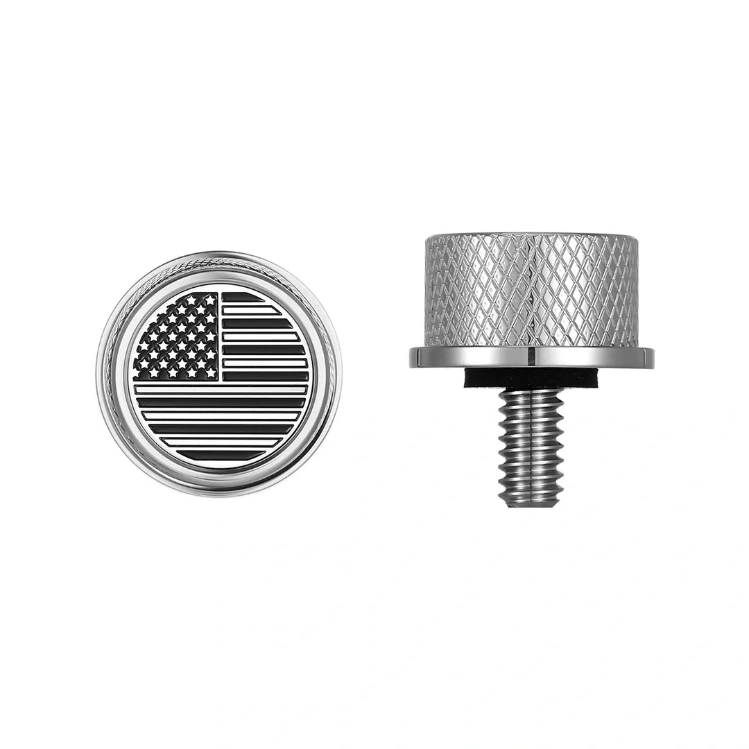 Figurati Designs – Stainless-Steel American Flag Seat Screw – FD26-SEAT_SCREW-SS