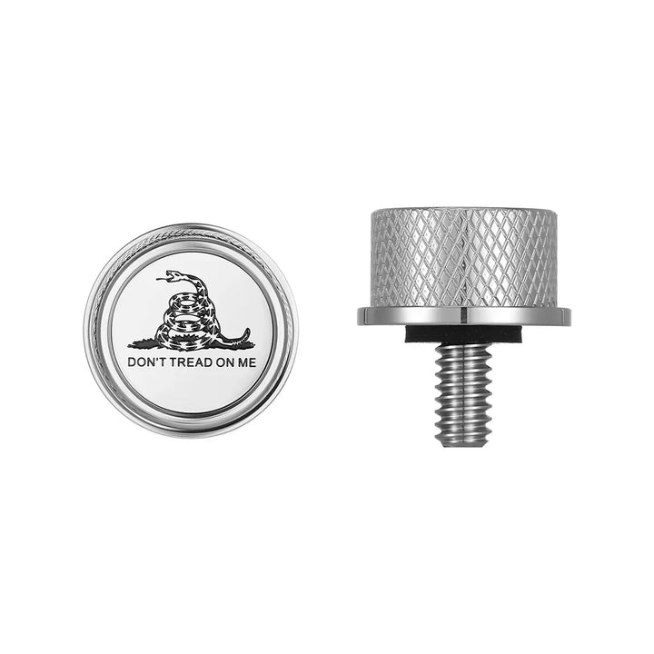 Figurati Designs – Stainless-Steel Don't Tread on Me Seat Screw – FD40-SEAT_SCREW-SS
