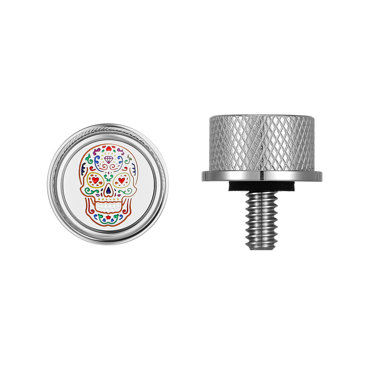 Figurati Designs – Stainless-Steel Sugar Skull Seat Screw – FD30-Seat_Screw-ss