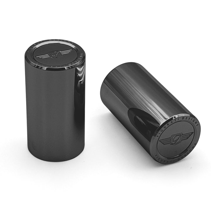 Figurati Designs – Docking Cover Set for Harley-Davidson - Stainless-Steel Black – FD01-DC-SET-BLK