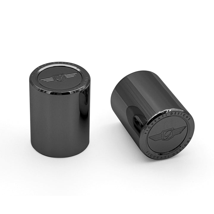 Figurati Designs – Docking Cover Set for Harley-Davidson - Stainless-Steel Black – FD01-DC-SET-BLK