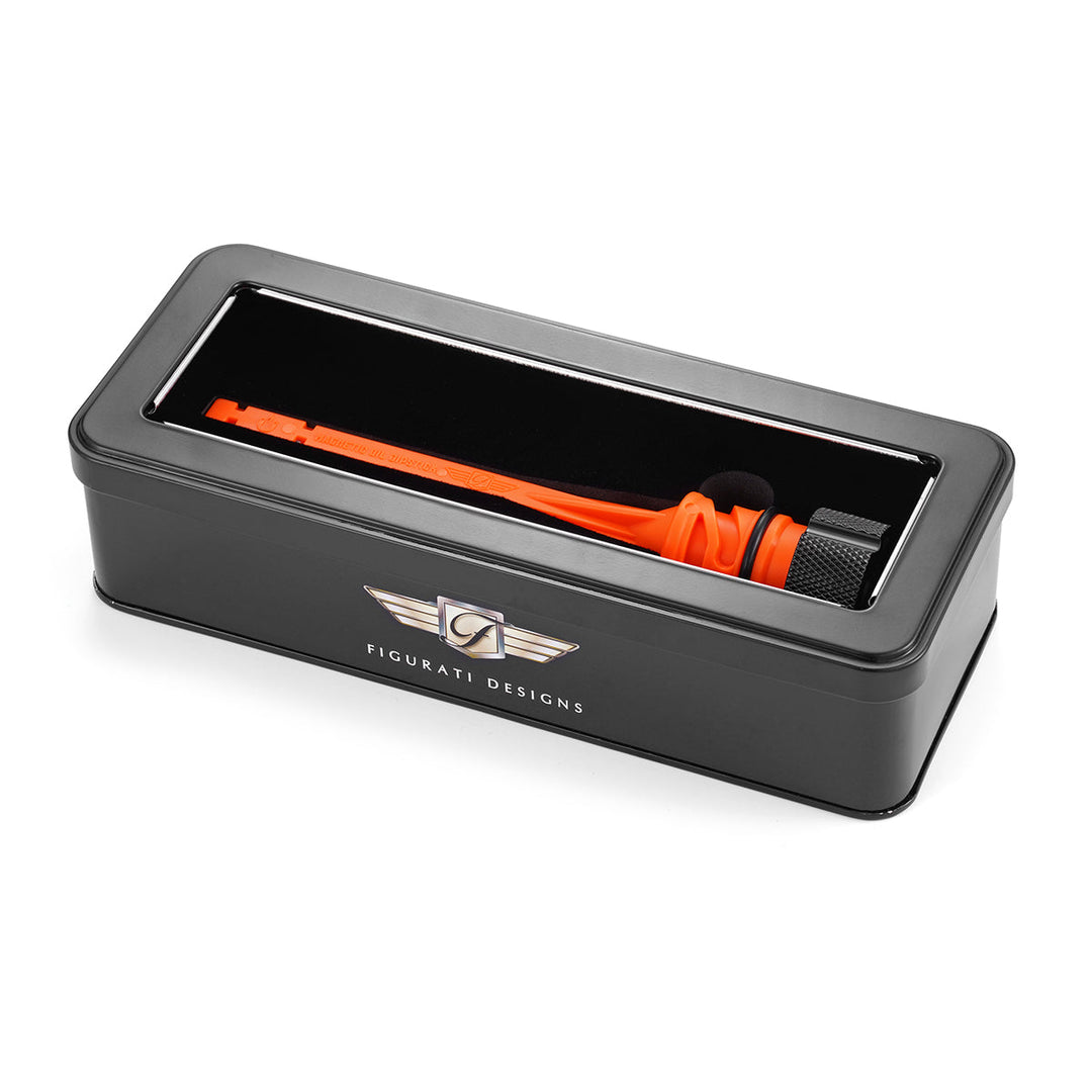 Figurati Designs – Custom Signature Magnetic Dipstick for Harley-Davidson M8 Softail - Knurled Black - Contrast – FD01-STM8-KN-BLK-CUSTOM-CONTRAST