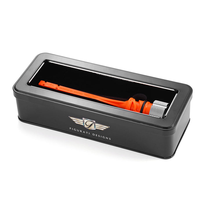 Figurati Designs – Custom Signature Magnetic Dipstick for Harley-Davidson M8 Softail - Knurled Silver - Full Color – FD01-STM8-KN-SS-CUSTOM-FULL-COLOR