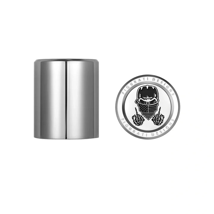 Figurati Designs – Harley-Davidson Stainless-Steel Masked Skull Docking Hardware – FD29-DC-25.2/32-SS