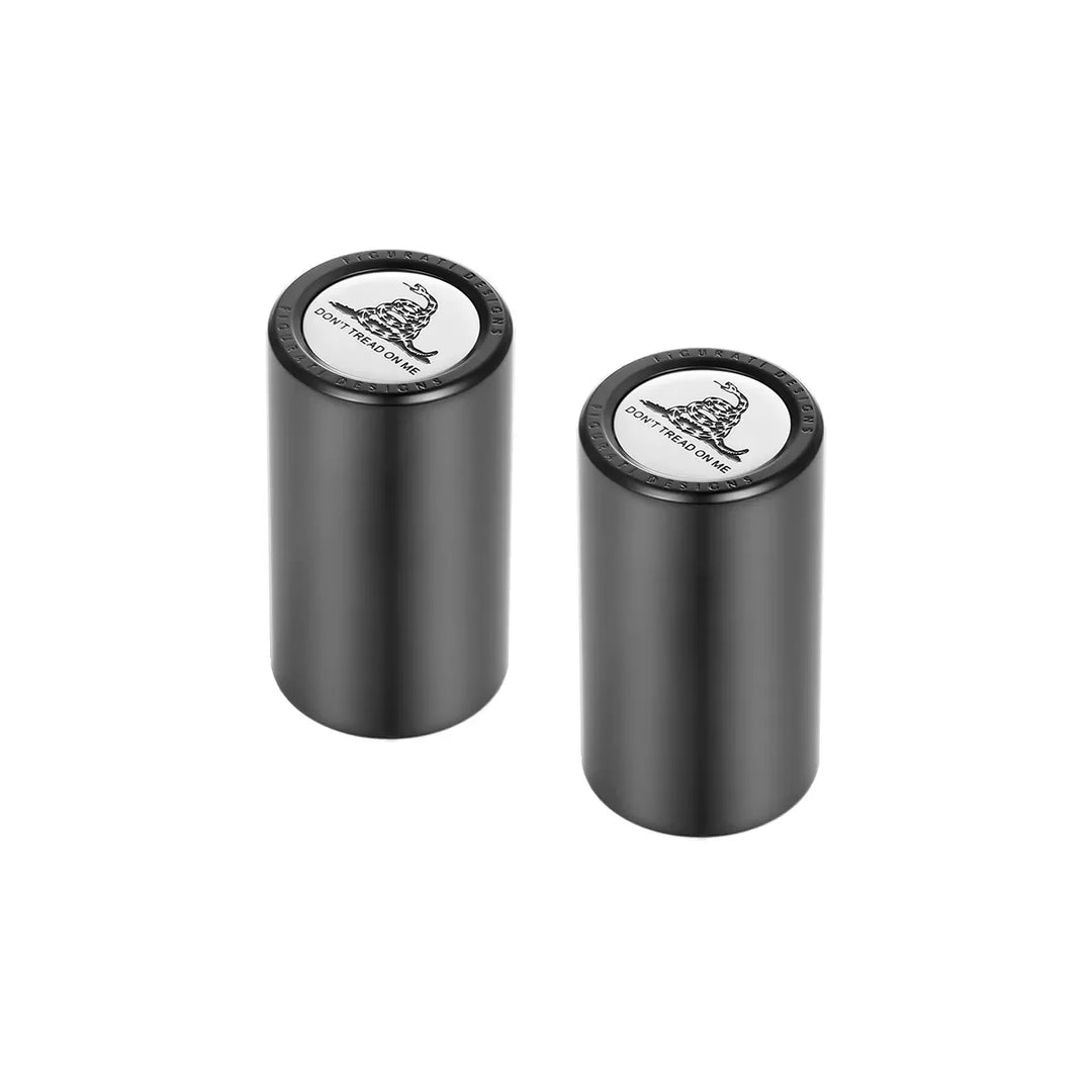 Figurati Designs – Harley-Davidson Stainless-Steel In Black Don't Tread On Me Docking Hardware – FD40-DC-25.2/46.5-BLK