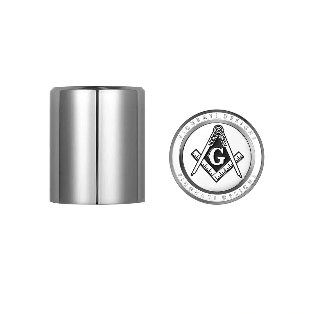 Figurati Designs – Harley-Davidson Stainless-Steel Masonic Emblem Docking Hardware – FD42-DC-25.2/32-SS