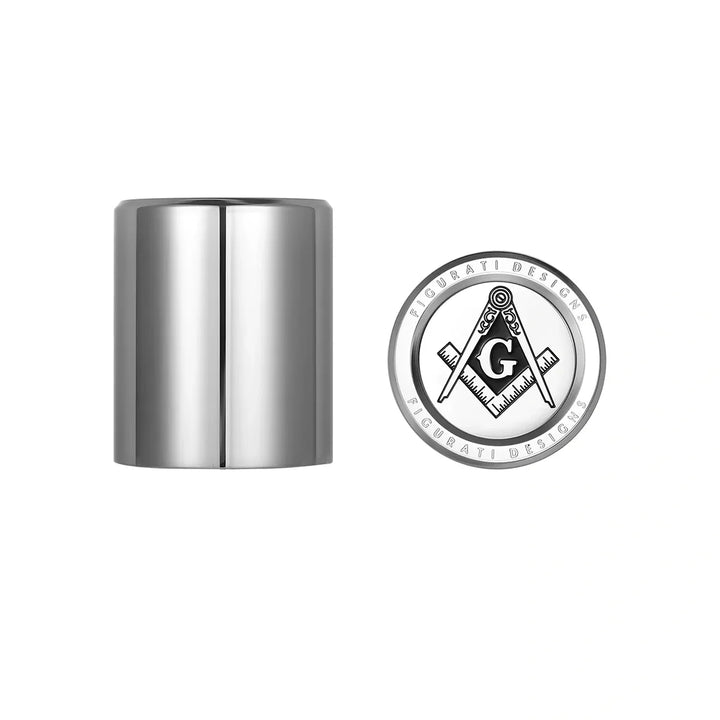 Figurati Designs – Harley-Davidson Stainless-Steel Masonic Emblem Docking Hardware – FD42-DC-25.2/32-SS