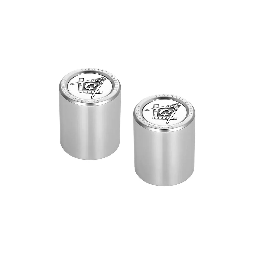 Figurati Designs – Harley-Davidson Stainless-Steel Masonic Emblem Docking Hardware – FD42-DC-25.2/32-SS
