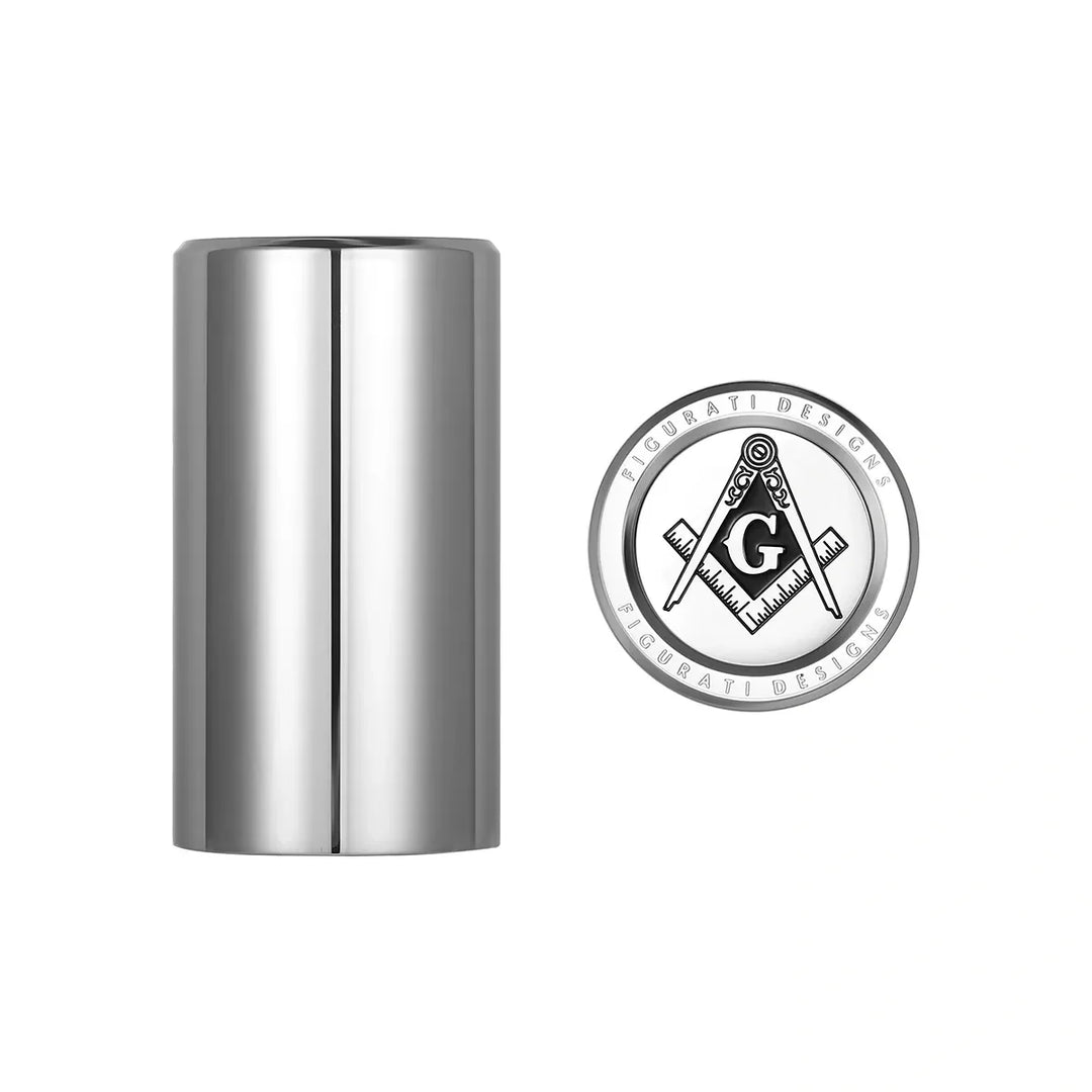 Figurati Designs – Harley-Davidson Stainless-Steel Masonic Emblem Docking Hardware – FD42-DC-25.2/46.5-SS