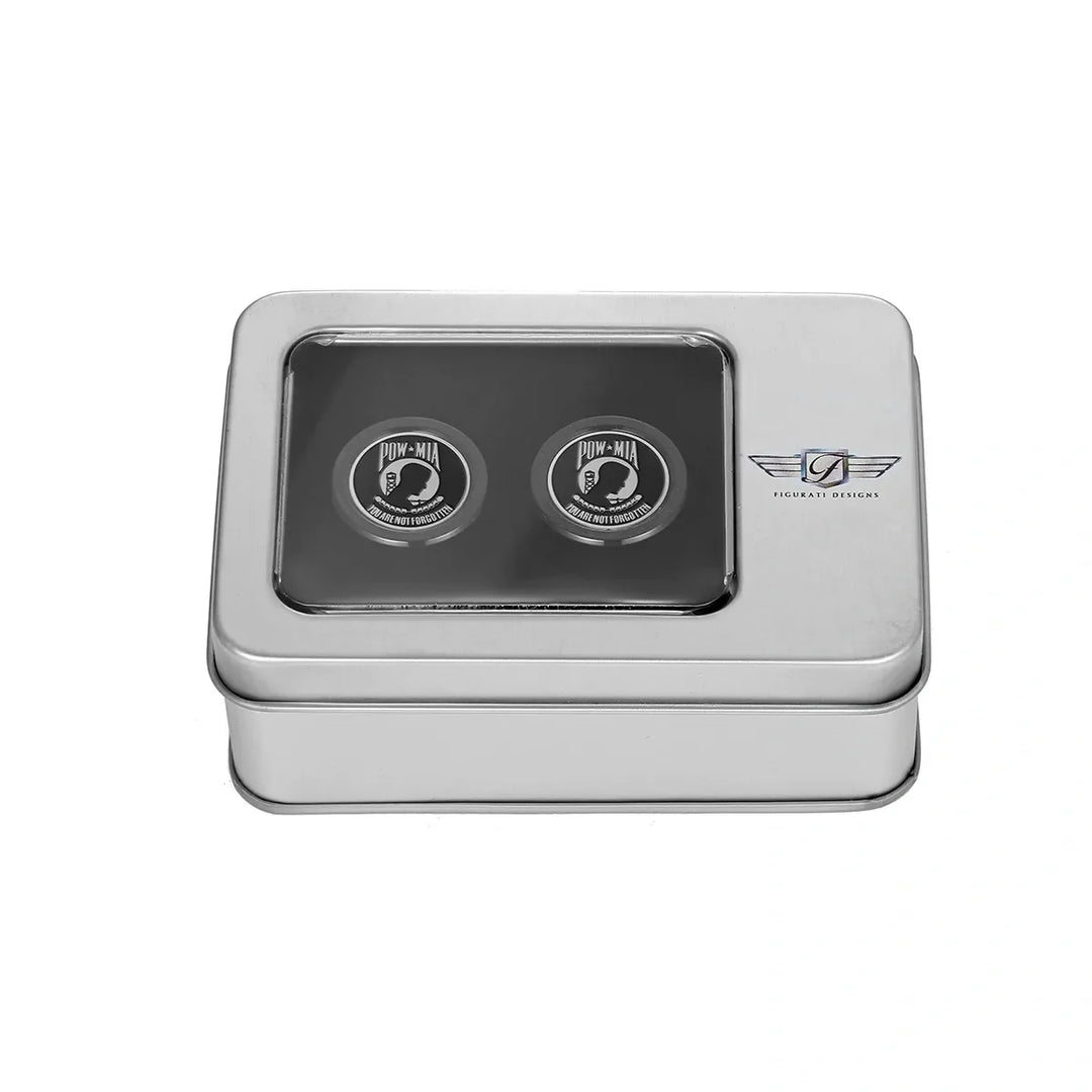 Figurati Designs – Harley-Davidson Stainless-Steel in Black POW MIA Docking Hardware – FD50-DC-25.2/32-BLK