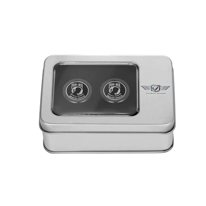 Figurati Designs – Harley-Davidson Stainless-Steel in Black POW MIA Docking Hardware – FD50-DC-25.2/32-BLK