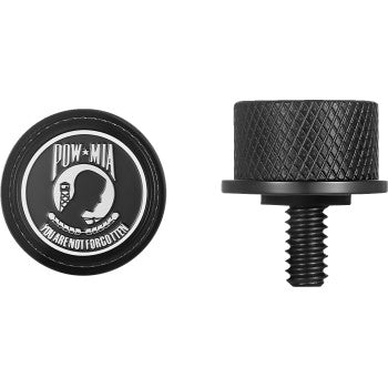 Figurati Designs – Stainless-Steel POW Seat Screw in Black – FD50-SEAT-KN-BLK