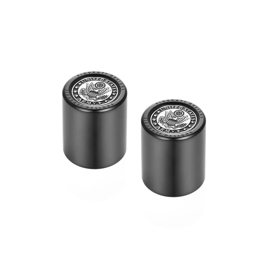 Figurati Designs – Harley-Davidson Stainless-Steel in Black Officially Licensed US Army Docking Hardware – FD81-DC-25.2/32-BLK