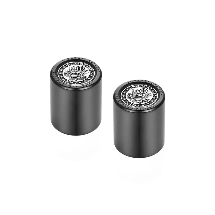 Figurati Designs – Harley-Davidson Stainless-Steel in Black Officially Licensed US Army Docking Hardware – FD81-DC-25.2/32-BLK