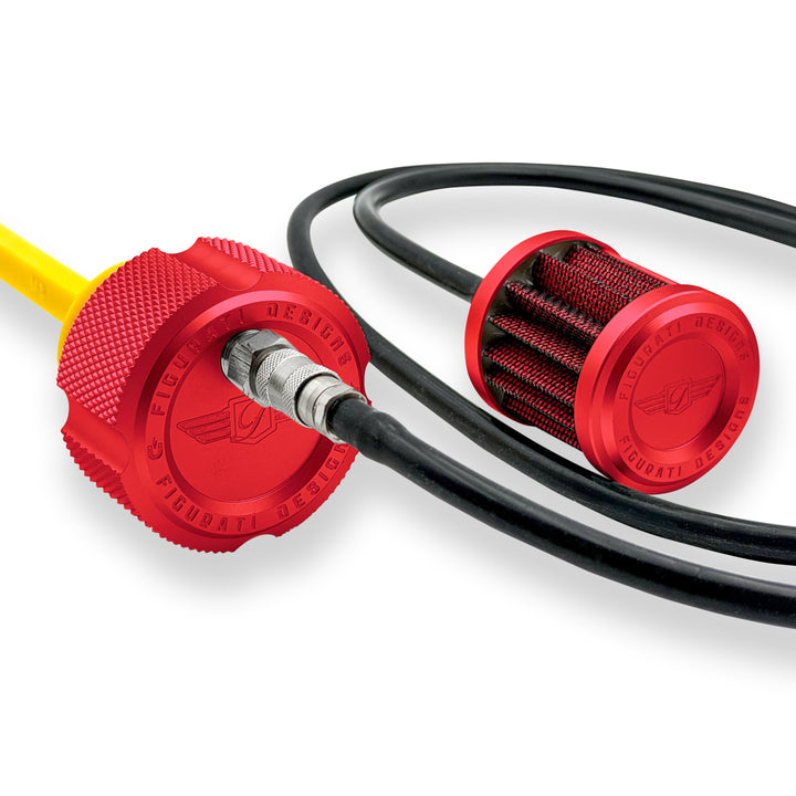 Figurati Designs – Performance Vented Dipstick for Harley-Davidson Touring M8 - Knurled