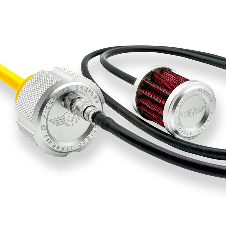 Figurati Designs – Performance Vented Dipstick for Harley-Davidson Touring M8 - Knurled