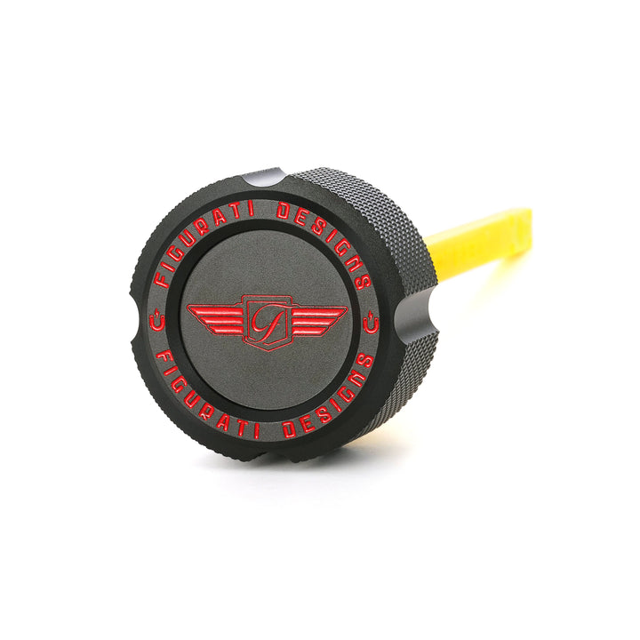 Figurati Designs – 5 Year Anniversary Limited Edition Performance Magnetic Transmission Dipstick for Harley-Davidson All Models - Knurled Black – FDP01-MAGTDT-KN-BLK-5YR