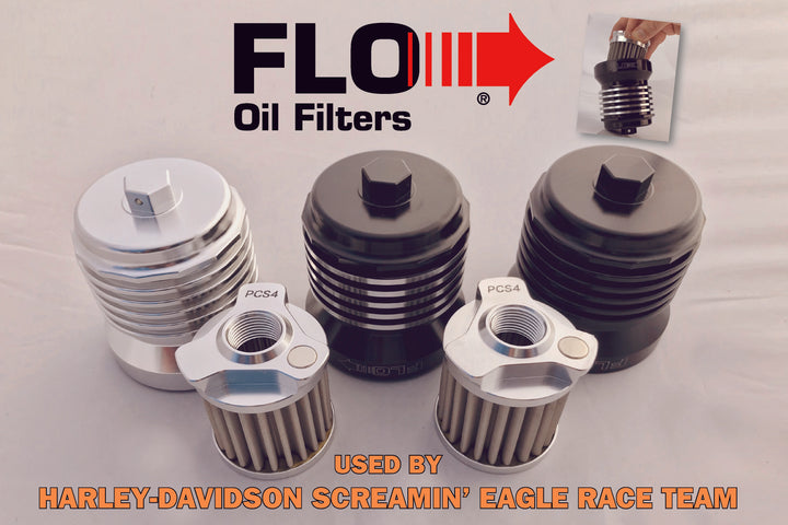 FLO Re-usable Spin-On Oil Filter For Harley Davidson