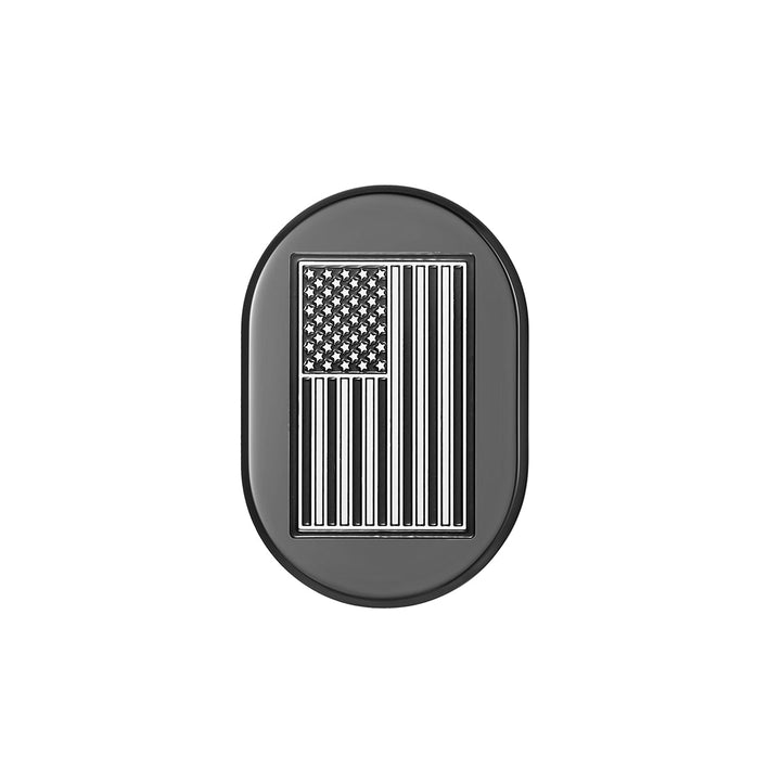 Figurati Designs – Harley-Davidson Black Contrast Cut American Flag Antenna Cover - Right – FD26-AC-BLK-RT