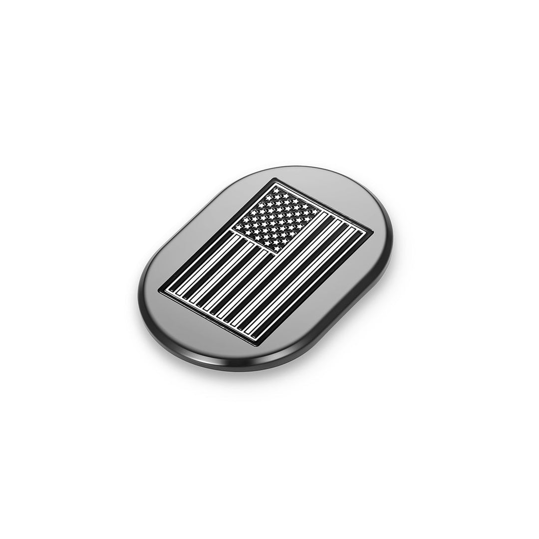 Figurati Designs – Harley-Davidson Black Contrast Cut American Flag Antenna Cover - Right – FD26-AC-BLK-RT