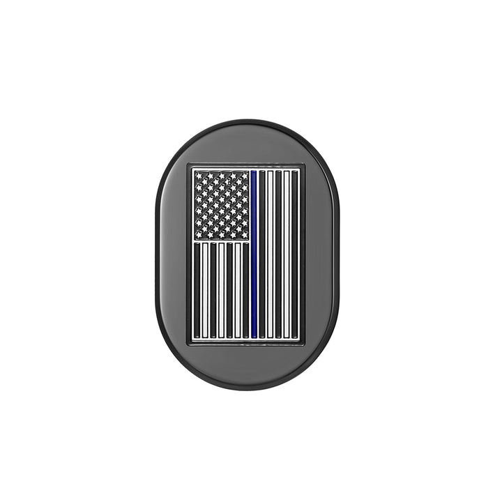 Figurati Designs – Harley-Davidson Black thin Blue Line Antenna Cover - Right – FD71-AC-BLK-RT