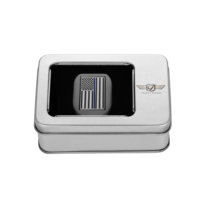 Figurati Designs – Harley-Davidson Black thin Blue Line Antenna Cover - Left – FD71-AC-BLK-LFT