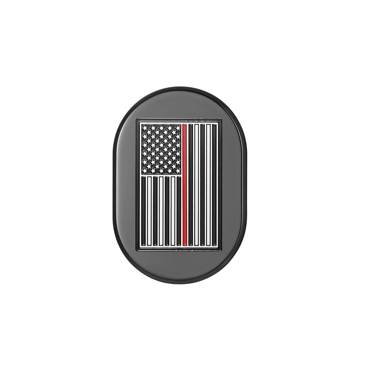 Figurati Designs – Harley-Davidson Black thin Red Line Antenna Cover - Left – FD75-AC-BLK-LFT