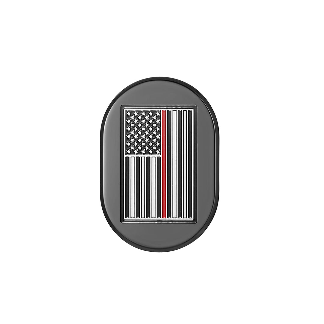 Figurati Designs – Harley-Davidson Black thin Red Line Antenna Cover - Right – FD75-AC-BLK-RT