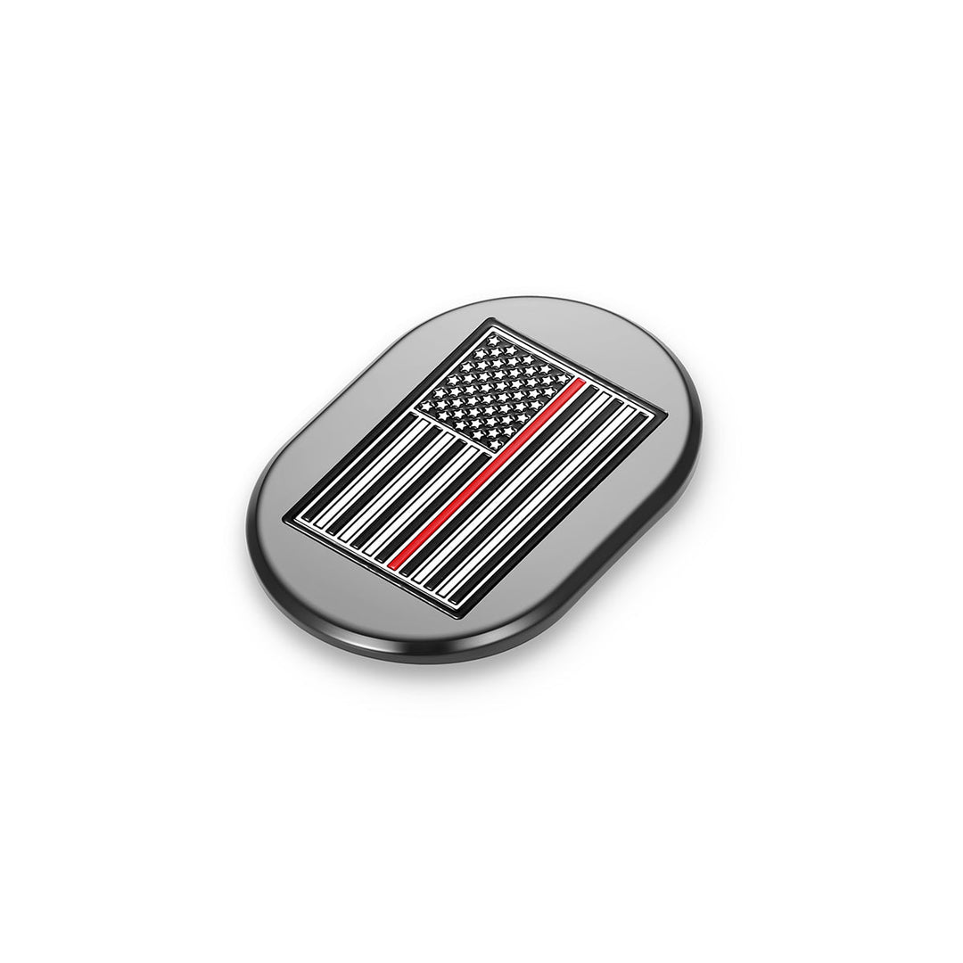 Figurati Designs – Harley-Davidson Black thin Red Line Antenna Cover - Left – FD75-AC-BLK-LFT