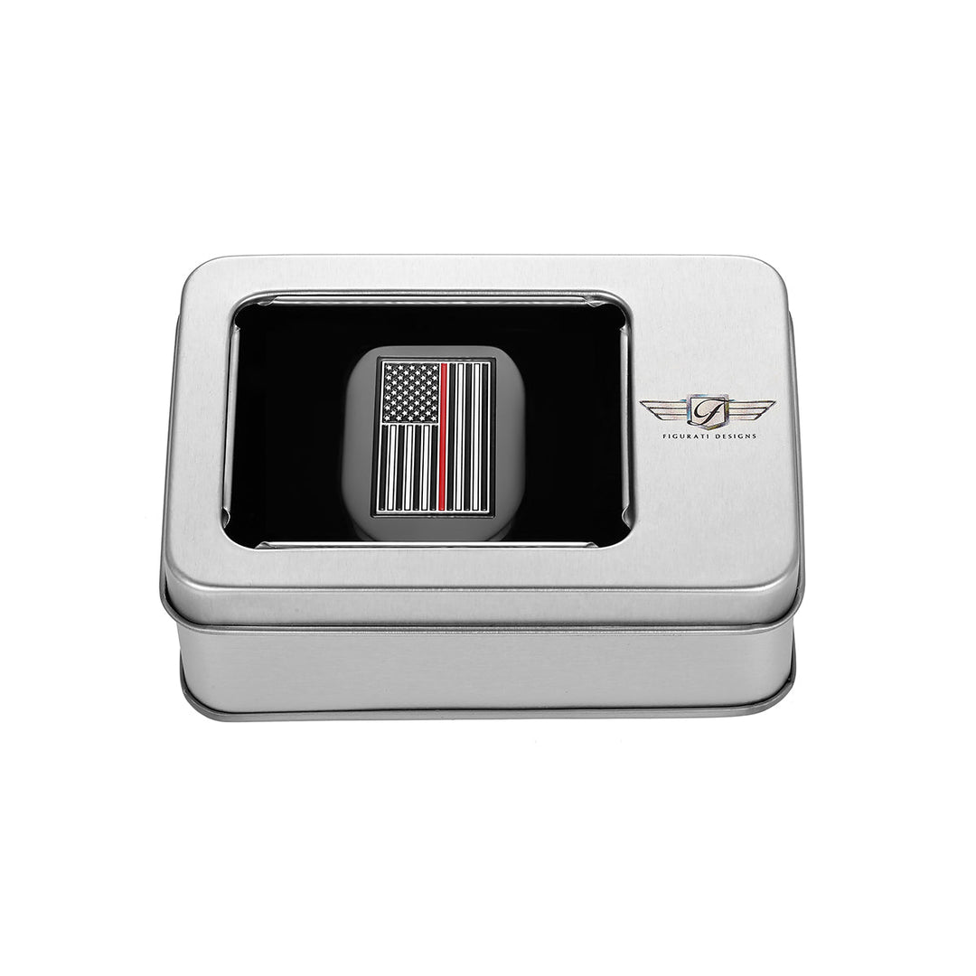 Figurati Designs – Harley-Davidson Black thin Red Line Antenna Cover - Right – FD75-AC-BLK-RT