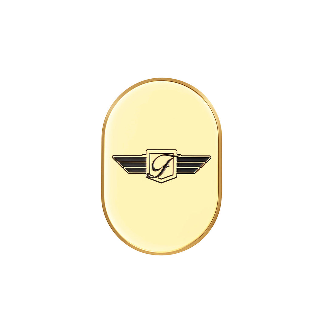 Figurati Designs – Harley-Davidson Gold FD Logo Blk. Antenna Cover - Right – FD01-ACR-GLD-RT