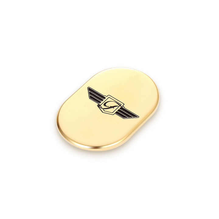 Figurati Designs – Harley-Davidson Gold FD Logo Blk. Antenna Cover - Right – FD01-ACR-GLD-RT